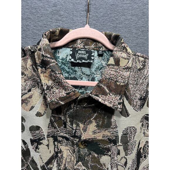Rare Rebel Vengeance Tapestry Camo Hunting Jacket Mens Size M NWT - Picture 5 of 12